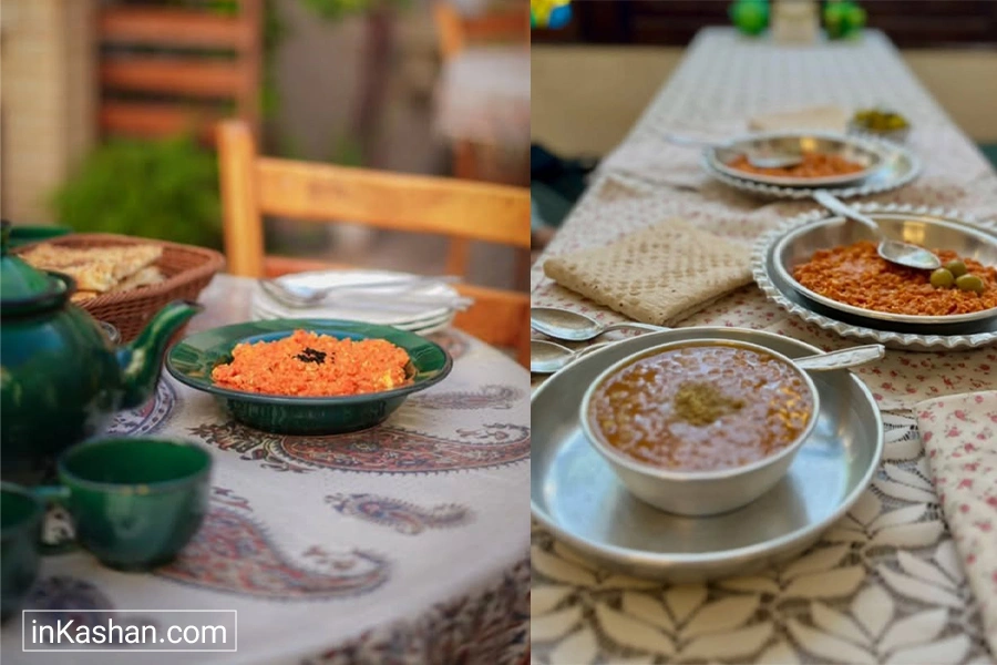 انتخاب بهترین مکان برای صبحانه در کاشان