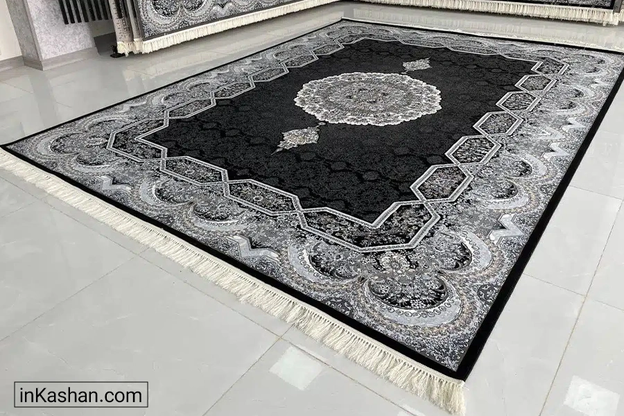 فرش طرح هالیدی سرمهای