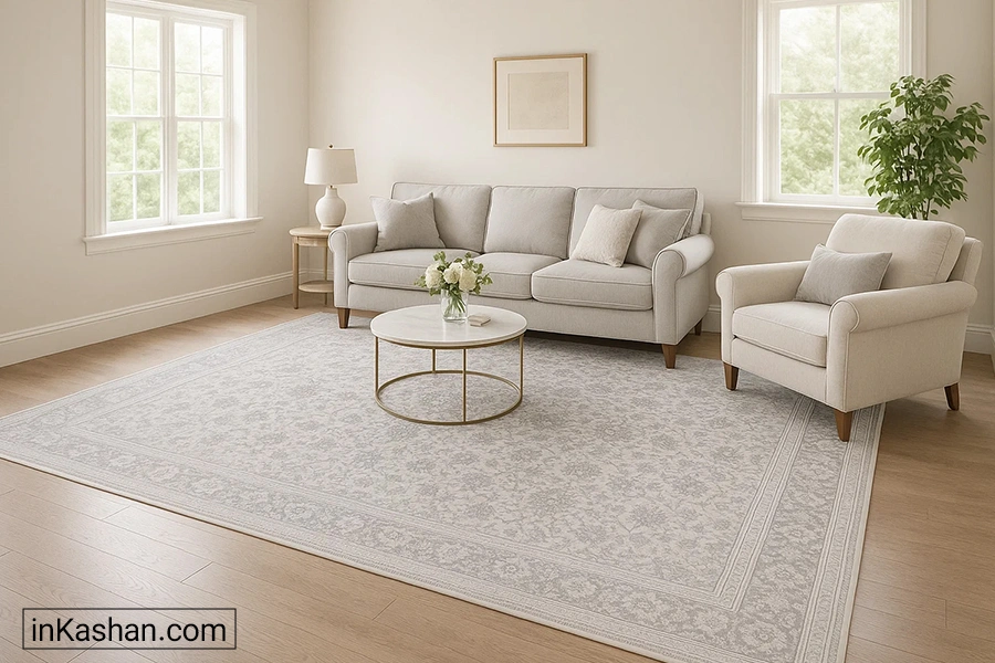 فرش طرح افشان در پذیرایی